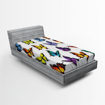 Drap-housse papillon