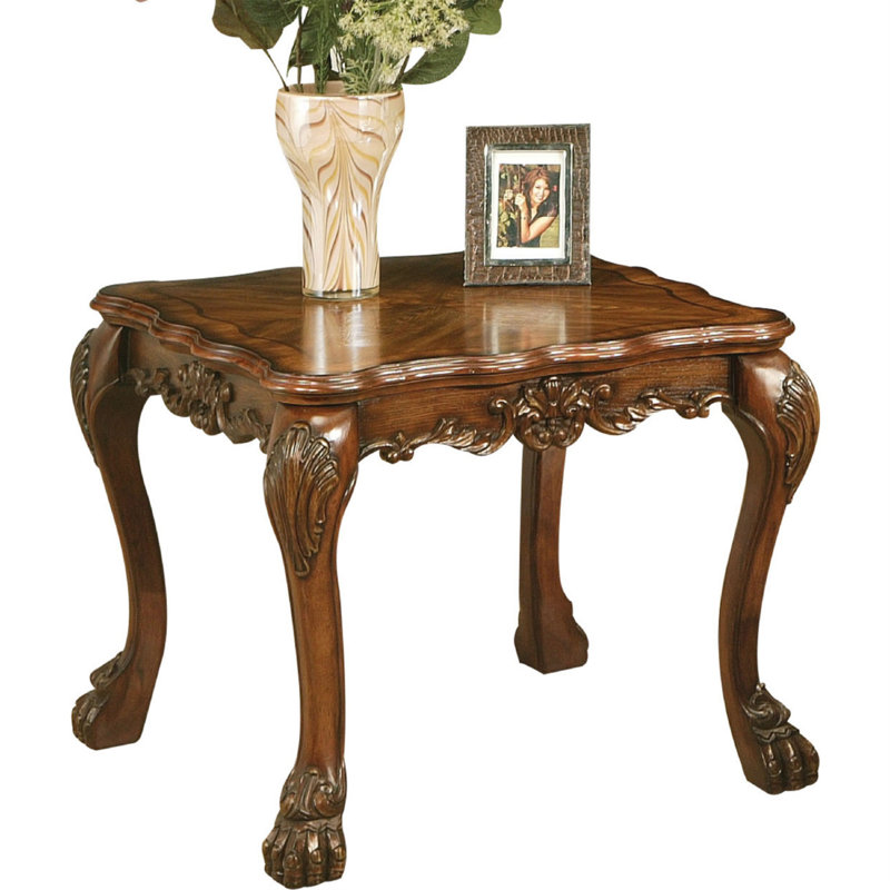 Table de bout Luyn, Brun chêne cerise