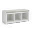 Banc de rangement rembourré à 3 cubes pour chaussures