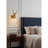 Brass Antler Crystal Wall Lamp