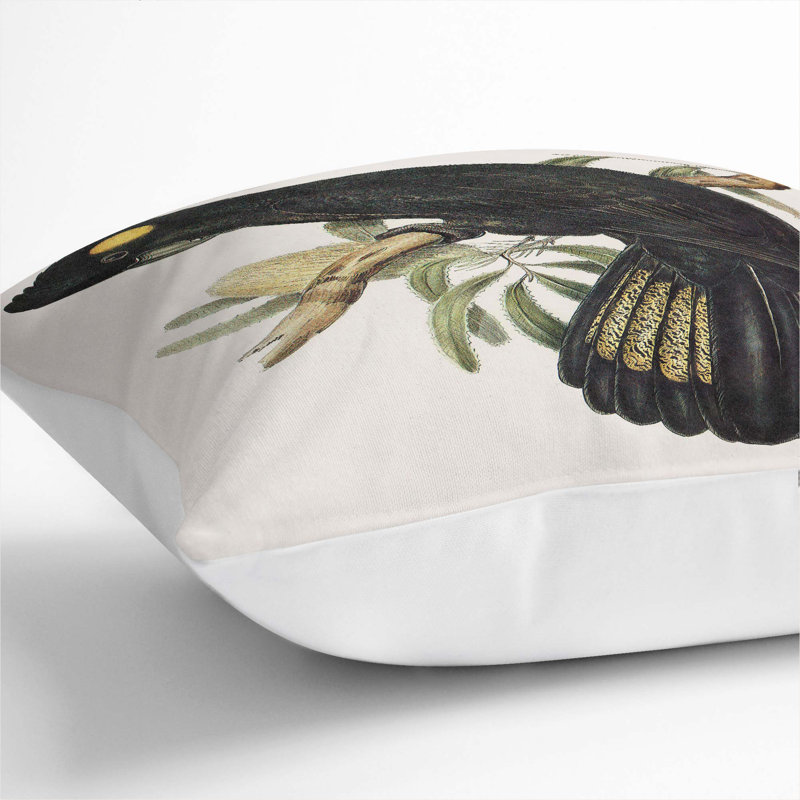 Square Throw Cushion, 40cm H x 40cm W x 15cm D, White