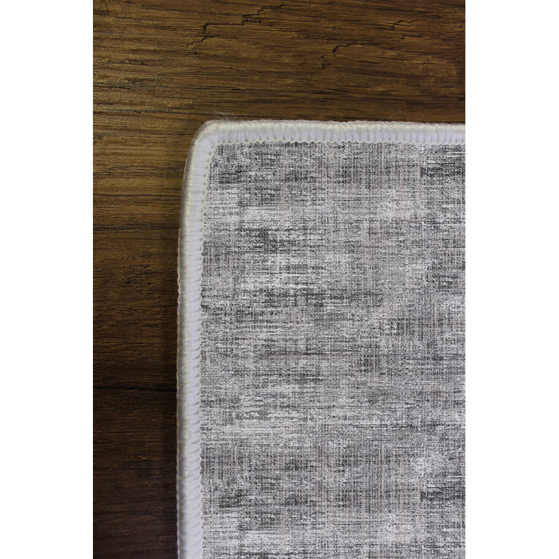 Premium Antibacterial Area Rug, Grey, 23.6 x 39.4 inches | 100% Polyester, 650 gr/m², 0.16 in Pile Height | Eco-Friendly, Non-Slip PVC Dot Underside, Machine Washable | Perfect for Home Decor & High-Traffic Areas