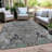 Machine Washable Indoor/Outdoor Xhevrie Pewter Rug-514606004