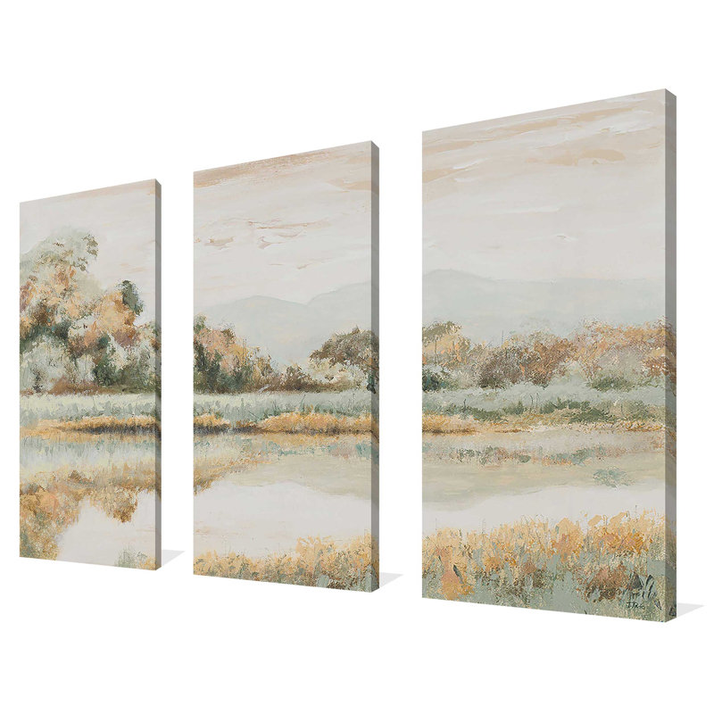 "Rio Lindo", reproduction sur toile 3 pièces, H 32 po x l 48 po x P 1 po
