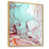 Toile brune avec cadre flottant