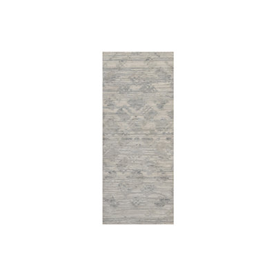 2'6" x 6'3" New Hand Knotted Ivory Wool Runner Oriental Rug - MOA10291817