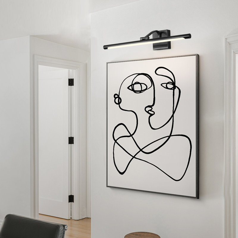 Lampe à DEL 1 lumière à intensité variable avec température de couleur réglable (3000K / 4000K / 5000K), Noir mat