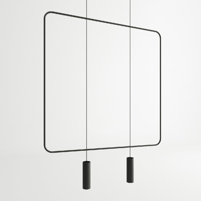 Alissone 2 - Light Black Kitchen Island Pendant