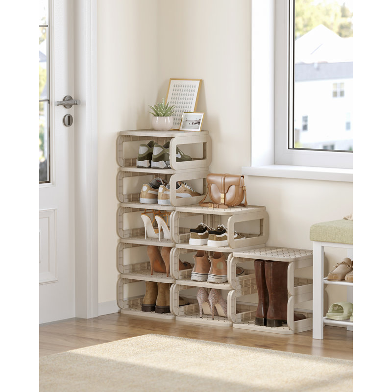 10 Pair Stackable Shoe Storage Accessory