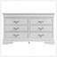 Commode Lorana, champagne argenté