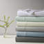 Ensemble de draps et de draps Heiq à contrôle de température, mélange de coton gris anthracite