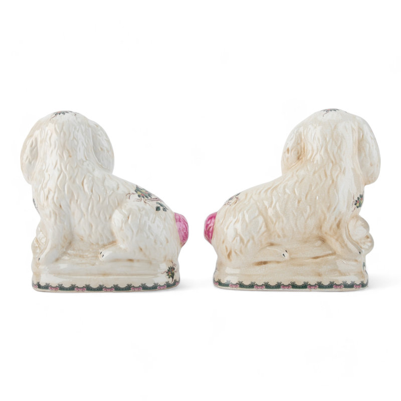 Porcelain Bunny Figurines Pair