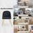 Modern Velvet Armless Side Dining Chairs-1480541487