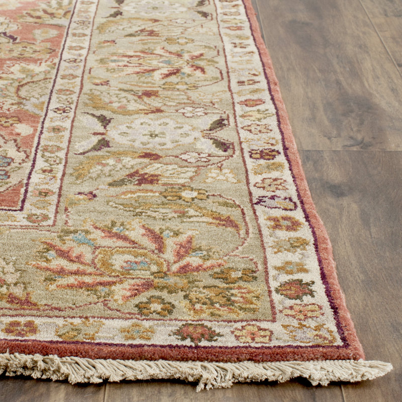Tapis oriental beige en laine Stites, Rectangle 6 pi x 9 pi