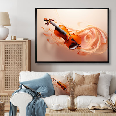 " Vibrant Violin Auburn Elegance I "