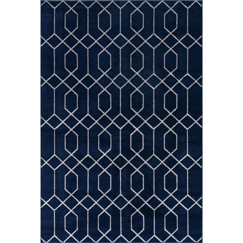 Geometric Indoor Rug, Rectangle 6' x 9'