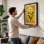 White Bloom Study Botanical - Framed Print-281612923-281612924