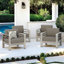 Chaise contemporaine en aluminium avec coussins Caggiano-100484358