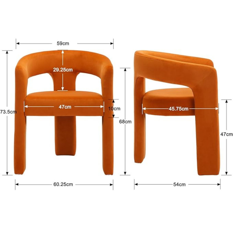 47cm H Accent, Orange