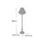 Lyam 138cm Grey Floor Lamp