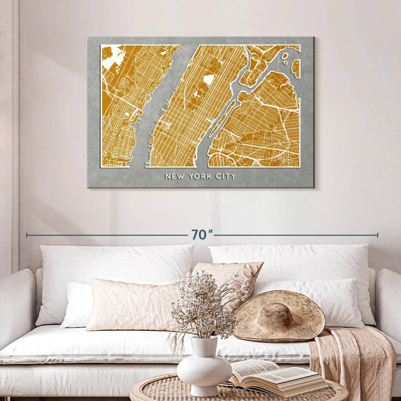 Aliaz Golden NYC, H 30 po x l 45 po