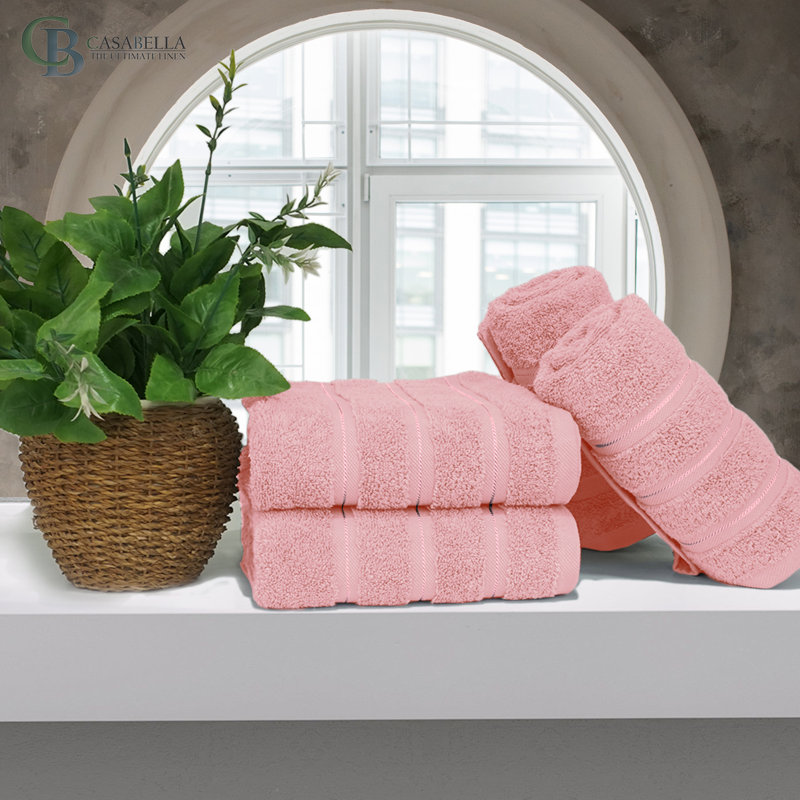 Casabella Luxury Hand Towel, Pink