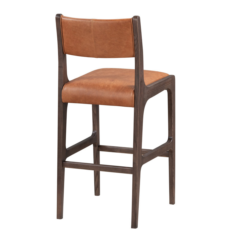 Wayne Leather Stool, Bar Stool (30" Seat Height)