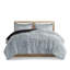 Couette en fausse fourrure shaggy grise pour lit simple/simple XL - Doublure douce, comprend 2 taies d'oreiller. Créez une chambre de rêve avec cette couette longue, douce et élégante.