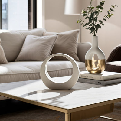 Pièce décorative en grès moderne Glam