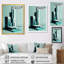 «Abstract Minimal Turquoise Architecture» sur toile-1207145964-1207145967