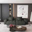 Canapé modulaire surdimensionné moderne avec 2 chaises longues, 2 accoudoirs, tissu chenille étincelant, coussins moelleux, 4 coussins, bricolage 4 pièces, aucun assemblage requis.-1770408404
