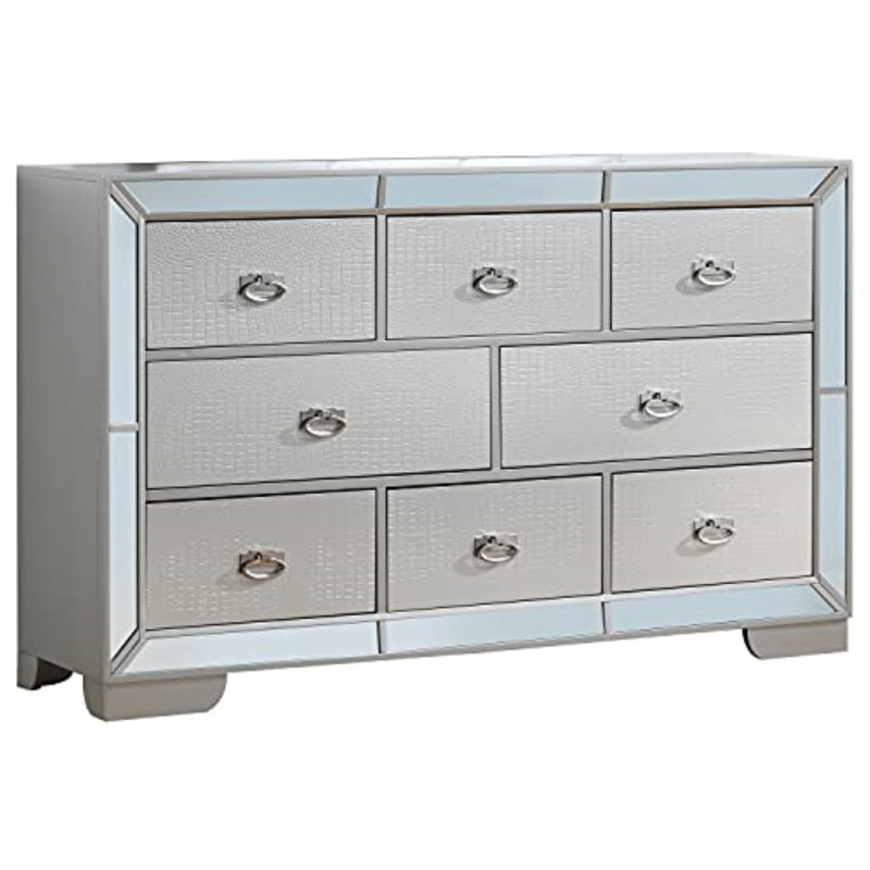 Philip 66'' W Dresser, Silver/Champagne