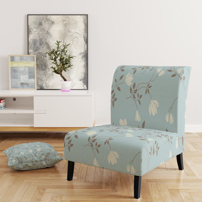 Fauteuil de chambre moderne rembourré en velours Brechta Vibrant Curve Design II