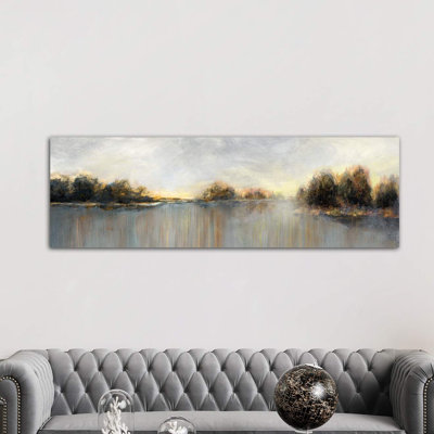Rain At Dawn by Nan - Wrapped Canvas Panoramic Painting