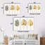 5 saisons, feuilles, composition tropicale I - plantes, ensemble d'art mural-107200849-107200855