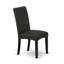 Ensemble de salle à manger 9 pièces comprenant une table de cuisine rectangulaire avec rallonge papillon et 8 chaises rembourrées en tissu de couleur noire, 42 po x 84 po, noir-1905734150-1905734169-1969199444