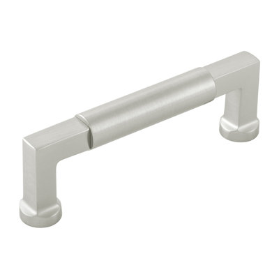 Parkview Collection Handle Pull - 3-3/4" Center to Center Cabinet Pull Satin Nickel - Transitional Hardware for Drawers & Cabinets