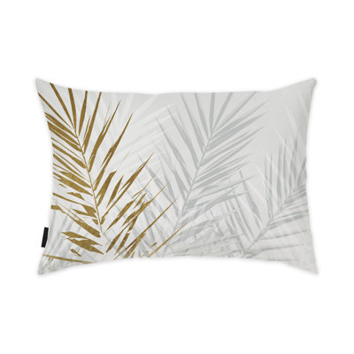 Floral And Botanical 'Eucalyptus Palm Gold' Botanicals By Wynwood Studio Throw Pillow