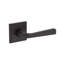 Kinsella Privacy Lever with Traditional Square Rose in Matte Black-351298509