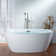 Lumen 1 Handle Floor Clawfoot Tub Faucet with Diverter