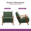 Upholstered Linen Blend Armchair-42501429