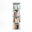 Daly 4-Tier Freestanding Rotating 360 Display Bookshelf, Bookcase, Storage Rack, White