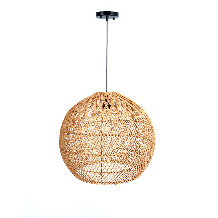 Cascade 1 - Light Rattan Chandelier
