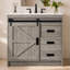 Meuble-lavabo simple-vasque Chimira 36 po, style ferme, gris-1278055853-1290736616