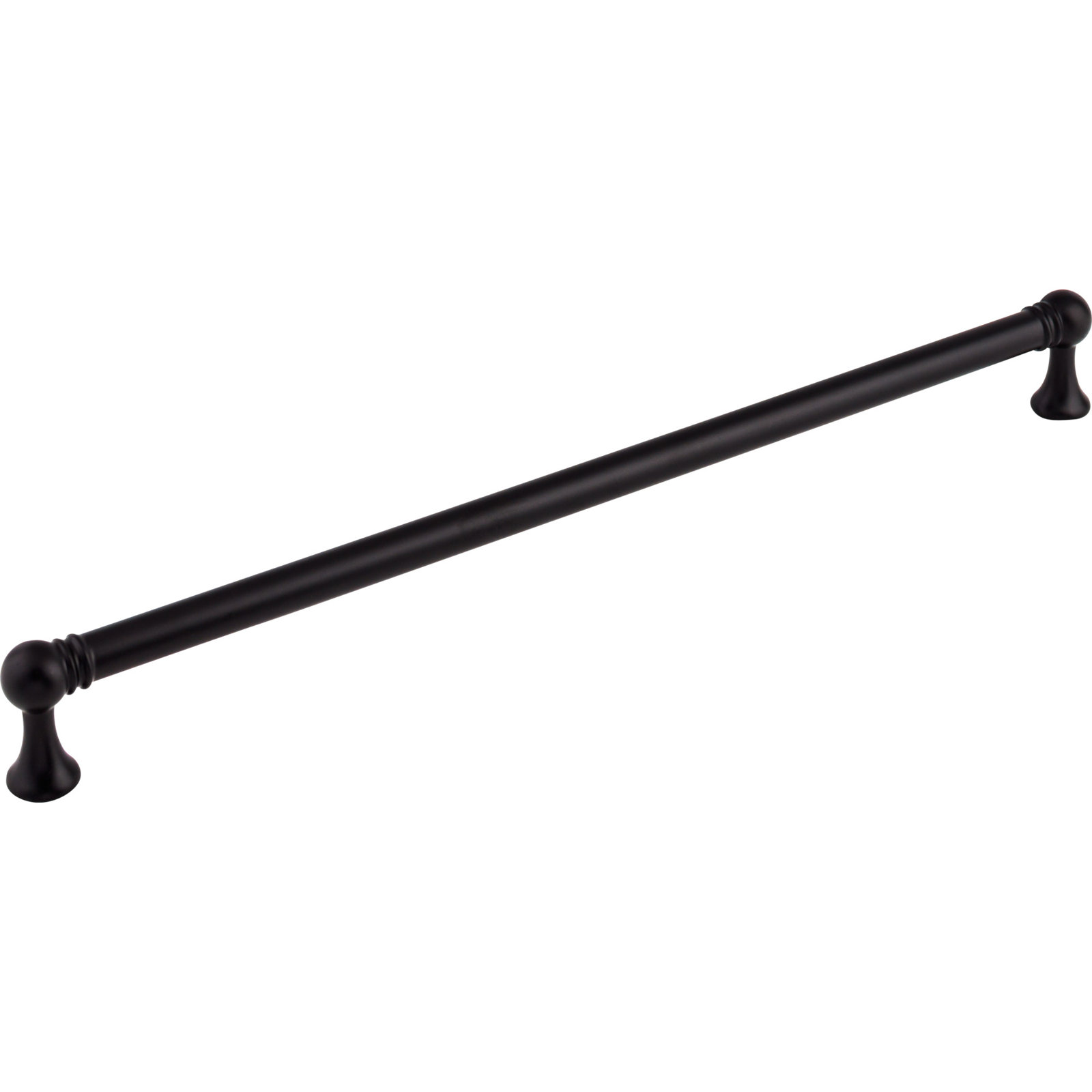 Kara Bar Cabinet Pull, 12", Flat Black