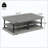 Alfonso Coffee Table With Wooden Legs & 2 Open Shelves-2002280574