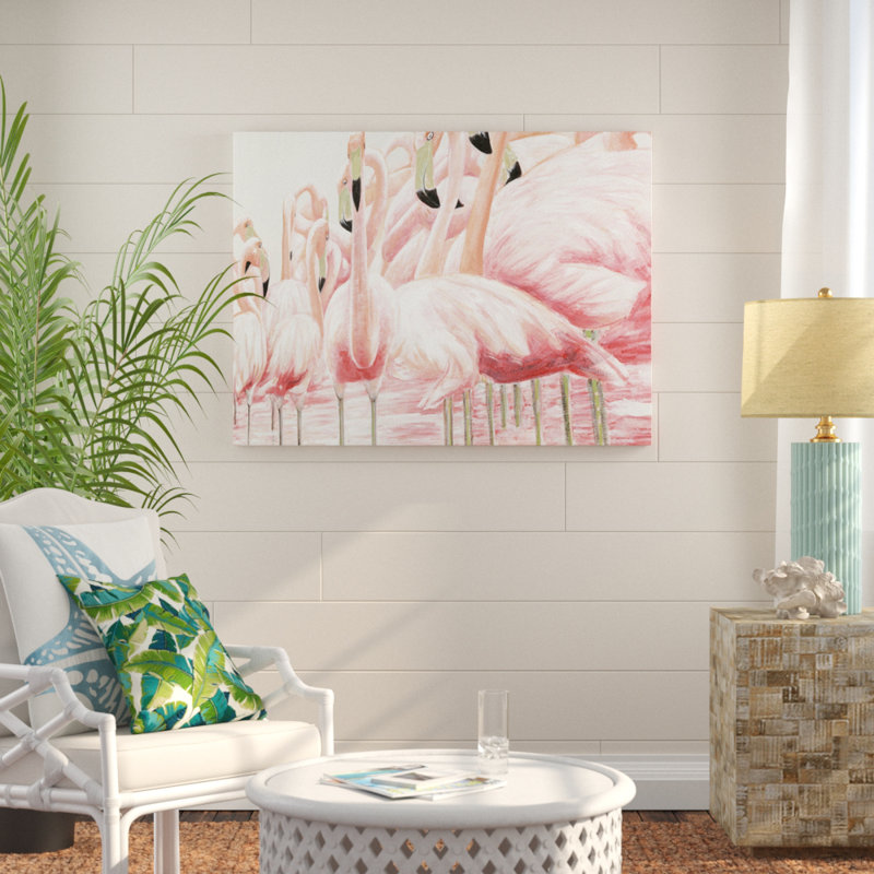 « aigrette », reproduction d’huile rectangulaire sur toile
