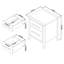 Boutell 46cm W Solid Wood Bedside Table