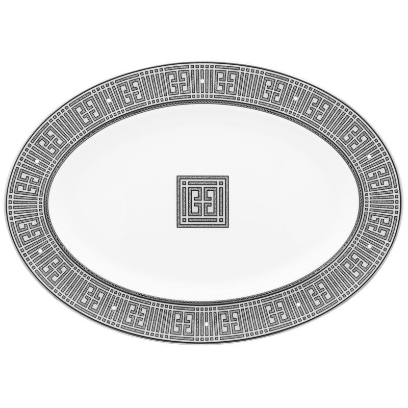 Noritake Infinity Oval Platter, 14", Graphite
