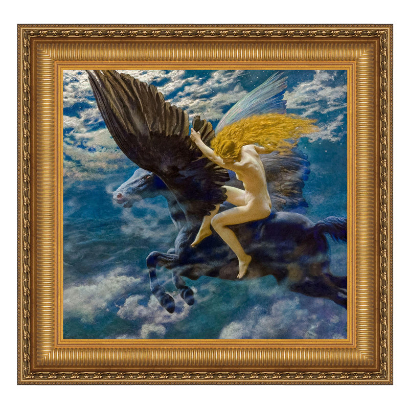 "Dream Idyll (A Valkyrie)" par Edward Robert Hughes sur toile, H 16,25 po x l 16,25 po